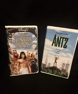 Disney’s The Jungle Book & Antz VHS Tapes - Picture 1 of 3
