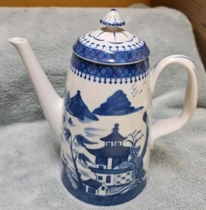 Mottahedeh Blue Canton 9 Inch Coffee Pot - Picture 1 of 7