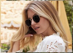 Gafas de sol polarizadas Senta para mujer y hombre pequeñas hexagonales espejadas - Imagen 1 de 7