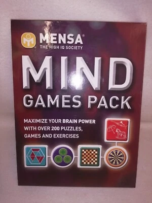 MENSA Mind Games Pack Brain Power Puzzles Mental Agility - Image 1 of 3