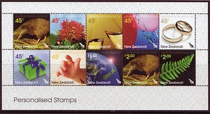Sellos personalizados de Nueva Zelanda 2005 sin montar como nuevos, MNH - Imagen 1 de 1