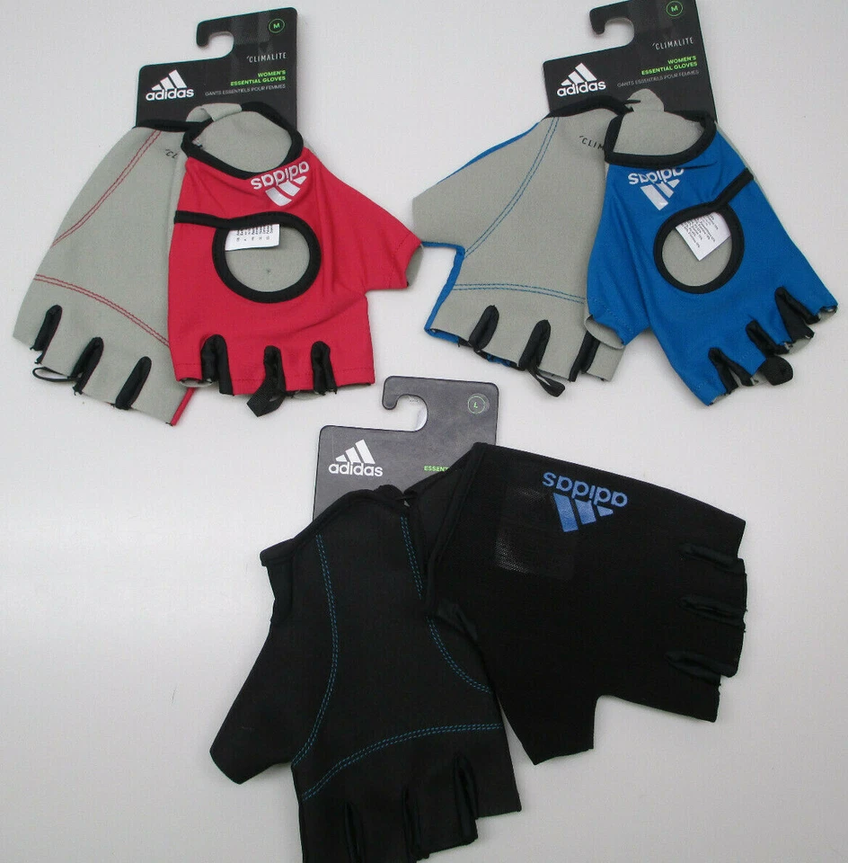 Adidas women's essential workout gloves, training, weight lifting  - Image 1 of 1
