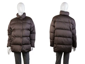Mujer Moncler Grenoble Marrón Botón Abajo Chaqueta Talla 0 - Imagen 1 de 13