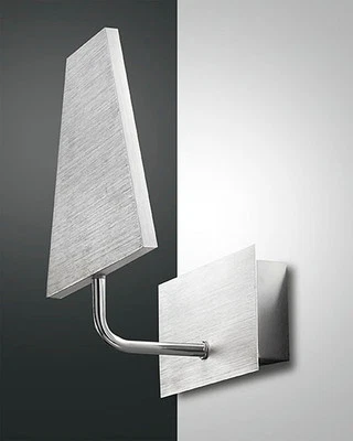 Fabas Luce LED Lampada Parete Gipsy 3112-21-212 Alluminio Argento Salotto Piano - Immagine 1 di 2