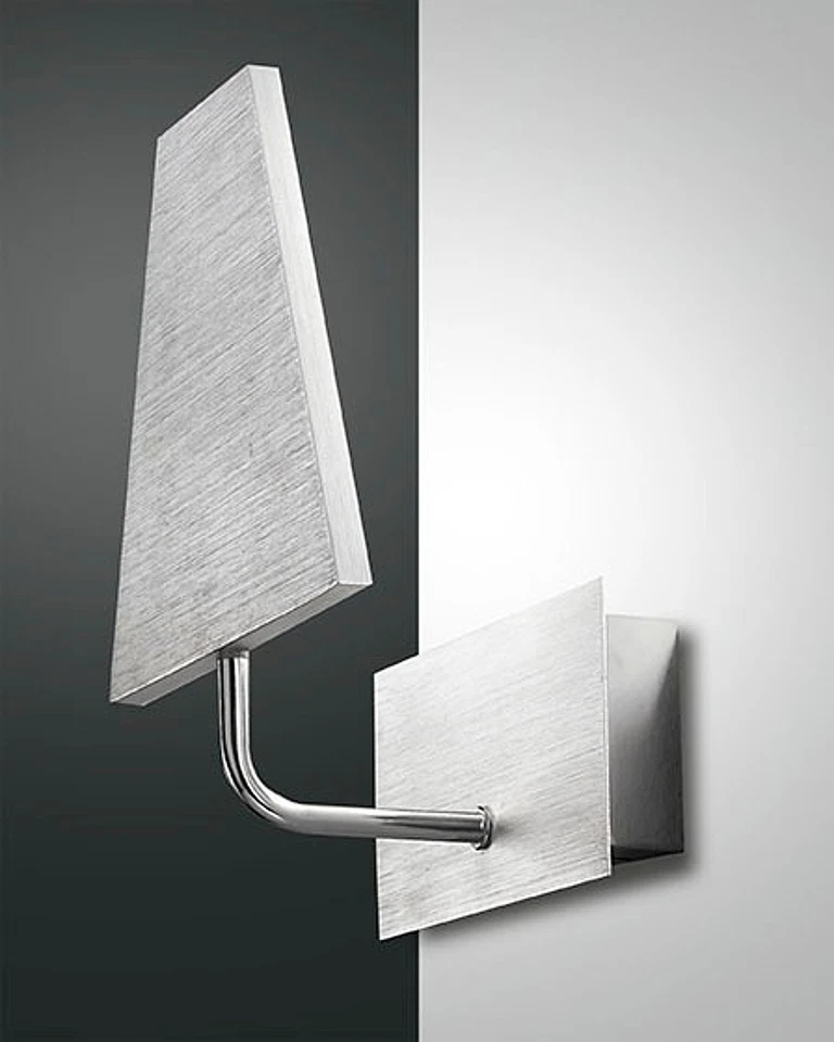 Fabas Luce LED Lampada Parete Gipsy 3112-21-212 Alluminio Argento Salotto Piano - Immagine 1 di 2