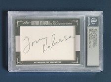 2012 Leaf Cut Signature Tony LaRussa HOF Auto Signed Beckett Authentic Card