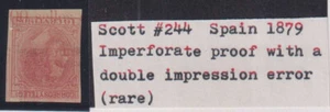 E1326: Spain #244 Imperforated Error Proof, See Scan - Picture 1 of 1