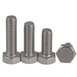 Left Handed M6 M8 M10 M12 M4 M5 Bolts 304 Stainless steel Hex Cap Head  Screws - Picture 1 of 8