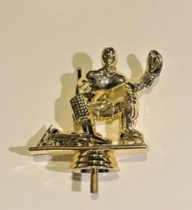 Figura de goslir de hockey de plástico dorado de 3" para trofeos #G1 - Imagen 1 de 1