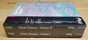 Original Intel Flash Memory books Volume I & II 1994 SEALED NEW - 1-55512-200-0 - Picture 1 of 4