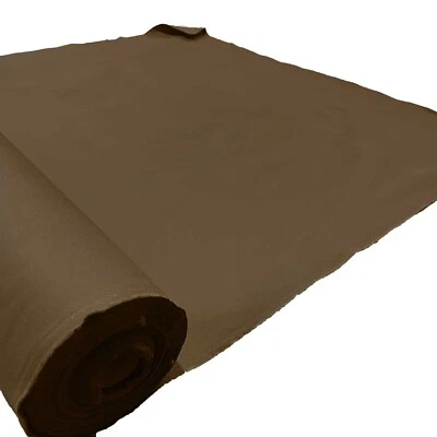 TAN 14OZ 150CM COTTON CANVAS WATERPROOF FABRIC Heavy Outdoor Tarpaulins Covers  - Image 1 of 4
