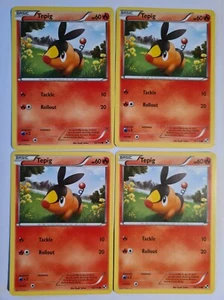 POKEMON : 4x Tepig 15/114 ... Black and White ... PLAYSET - Picture 1 of 1