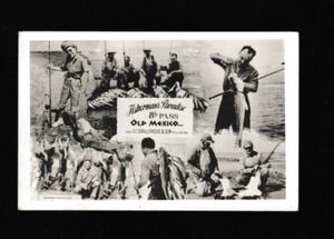 RPPC Postcard Fisherman's Paradise Old Mexico Fish Game Hunters Fishermen - Picture 1 of 2