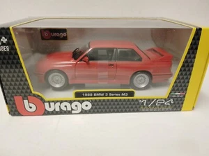 Burago BBurago BMW M3 E30 red 1988 1/24 18-21100RD - Foto 1 di 3