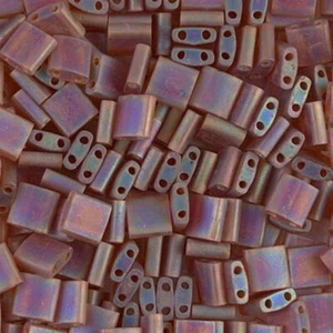 TL-134FR, Matte Tr Dark TOPAZ Ab, 5g, Miyuki Tila, 2 hole, 5x5x1.9mm, (wt136) - Picture 1 of 1
