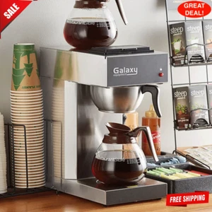 Coffee Maker Pourover Commercial with 2 Warmers and Toggle Controls - 120V NEW - Picture 1 of 6