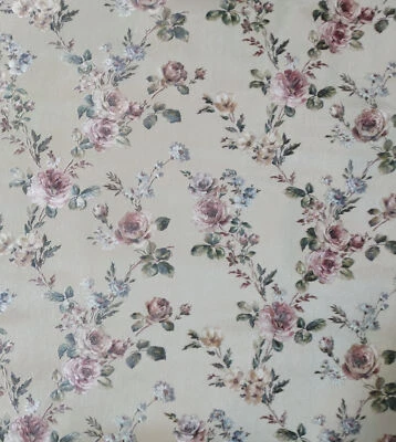 Floral Wallpaper Rose Vine Wallcovering Fine Decor 42818 Double Roll 56 Sq Ft - Image 1 of 2
