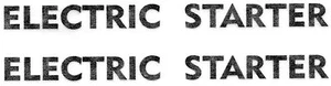 GILERA KZ KK 125 Coppia Adesivi nero (ELECTRIC STARTER) Carenatura (PANINARO) - Imagen 1 de 1