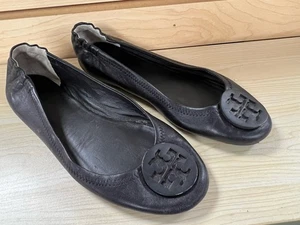 Tory Burch Reva Ballerinas schwarz Leder Größe 7,5 M weiches geschmeidiges Leder - Bild 1 von 10