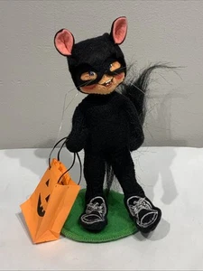 Vintage Annalee 7” Halloween Black Cat Costume Kid Trick Or Treat 1999 - Picture 1 of 6