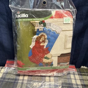 NEW Bucilla Felt Christmas Stocking Kit Guardian Angel 16"     B5 - Picture 1 of 7