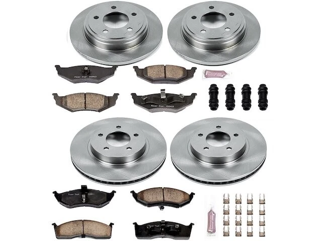 Kit de pastillas de freno y rotor delanteras y traseras para Chrysler 300M 2000 CX485WW 1999-2004 Foto 1 de 1