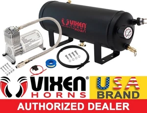 1.5 GAL AIR TANK/150 PSI COMPRESSOR ONBOARD SYSTEM KIT F/ TRAIN HORN 12V VXO8715 - Picture 1 of 11