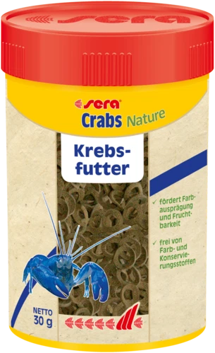 SERA GMBH Sera Crabs Nature 100ml Futter Futterringe für Krebse Krebsfutter