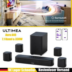 Ultimea 7.1 Virtuelle Surround-Soundbar TV mit Subwoofer Surround Lautsprechern - Bild 1 von 10