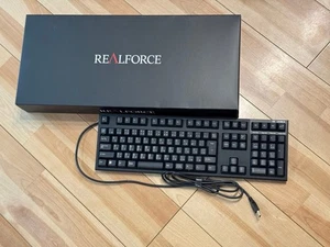 Topre Realforce R3SA12 Mechanical Keyboard Black Japanese Layout Tested - Picture 1 of 3