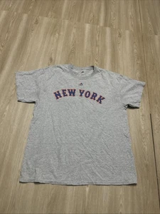New York Mets MLB #34 Syndergaard Majestic Gray T-Shirt Men’s Size L - Picture 1 of 5