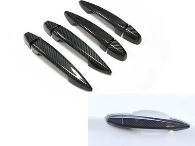 Carbon Fiber Door Handle Cover Trim For 2014-2017 BMW X5 F15W/ Induction Hole - Image 1 of 4