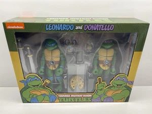 NECA TMNT Ninja Turtles Leonardo & Donatello 2-Pack Cartoon Figuren - Bild 1 von 2