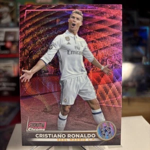 Cristiano Ronaldo 2022-23 Topps Stadium Club UEFA UCL Wave Refractor SSP /150 - Picture 1 of 2