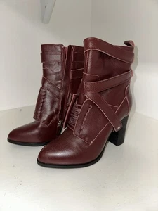 Catherine Malandrino Womens Burgundy Boots Size 6 - Picture 1 of 11