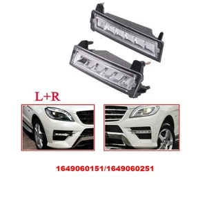 2Pcs Daytime Running Light For Mercedes Benz ML GL GLK A1649060151 A1649060251 - Picture 1 of 5