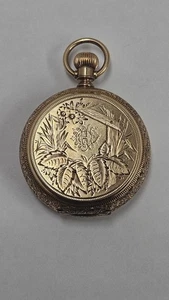 1887 Am Watch Co. Waltham 14K Solid Pocket Watch Model 1873 Size 6s Runs - Picture 1 of 14