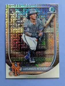 2025 Bowman Chrome Baseball Luisangel Acuna Mega Mojo Refractor Rookie - Bild 1 von 10