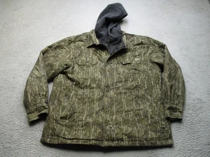 Drake Jacke Herren 2XL Camouflage Mossy Oak Bottomland Kapuze Stepp Jagdmantel - Bild 1 von 14