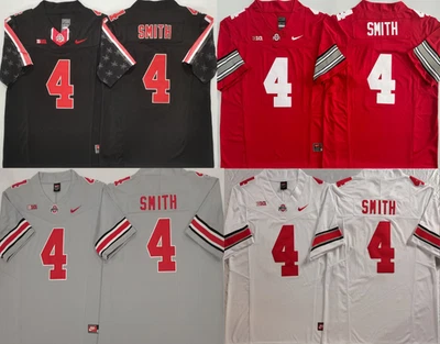 2025 Men's Jeremiah Smith #4 Ohio State OSU Jersey Buckeyes Stitched All Colors - Image 1 of 4