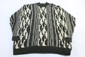 Coogi Australia Cream & Green Knit Sweater - Picture 1 of 4