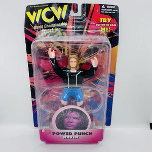 Vintage 1998 Original Toymakers WCW Power Punch RAVEN Wrestling Figure NEW - Picture 1 of 2