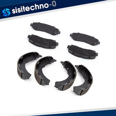 Front Ceramic Brake Pads Rear Shoes Kit for 2013-2015 Chevrolet Colorado 3.6L - Image 1 of 4