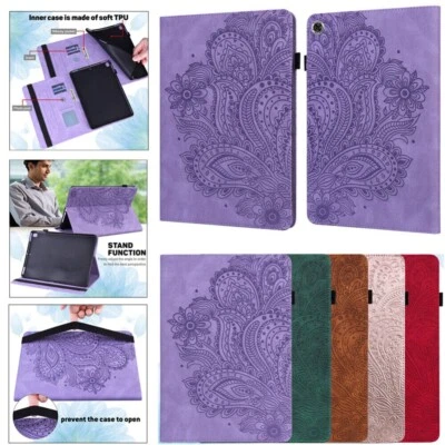 For Samsung Galaxy Tab A9+ A7 A8 S6 S9 FE Tablet Wallet Case Leather Stand Cover - Image 1 of 4