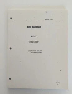 1999 Heist Screenplay By David Mamet - Picture 1 of 3