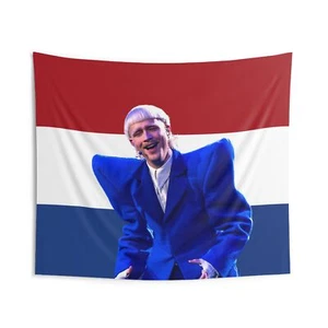 Tapiz de pared bandera de los Países Bajos, decoración del hogar orgullo holandés, diseño Joost Klein, - Imagen 1 de 5