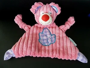*. FLACHES KUSCHELTIER DREIECK FUTURSCOPE BÄR ROSA BLAU LILA GROSSE SÄTZE EXC. ZUSTAND - Bild 1 von 4