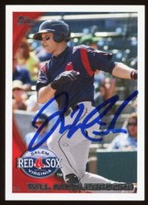 2010 Topps Pro Debut WILL MIDDLEBROOKS Signed Card RED SOX rc auto GREENVILLE TX