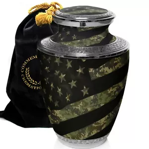 Army Urns for Human Ashes Large and Cremation Urn Cremation Urns Adult - Picture 1 of 9