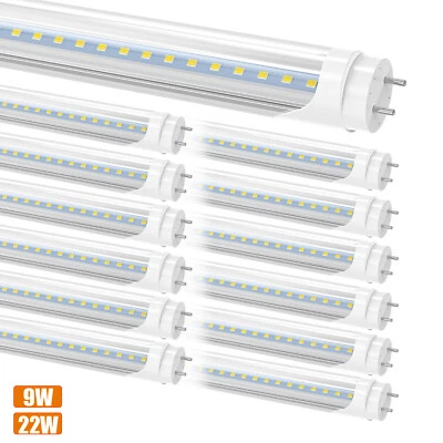 G13 2FT 9W 22W 4FT LED Tienda Bombillas 2 Pines F17T8 F32T8 F20T12 LED Tubo Luces Foto 1 de 4